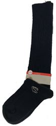Girls Cable Knit Knee High Sock Navy
