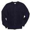 Crewneck Cardigan Sweater, Navy