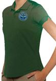 Girls Hunter Green Performance Knit Polo with SCL Logo