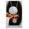 Girls St. Christopher Pewter Volleyball Medal on 18" Chain with Prayer Card