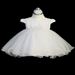Girls White Christening Dress - PT14605
