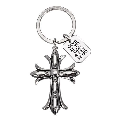 Give it To God And Let It Go Keychain