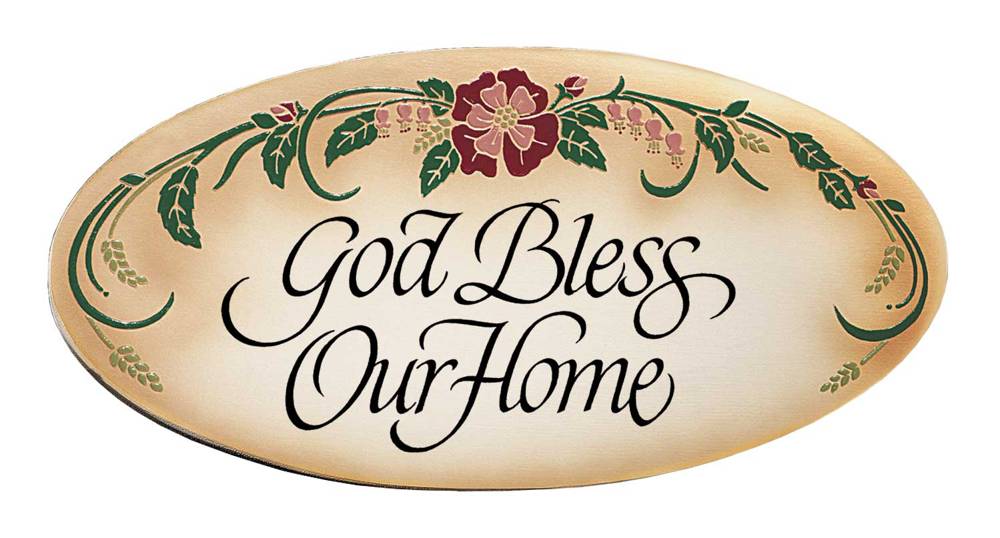 God Bless Our Home Wood Plaque   361 