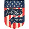 God Bless Our Troops Applique Garden Flag *WHILE SUPPLIES LAST*