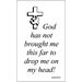 God Has Not Brought Me Paper Prayer Card, Pack of 100 - 123375
