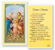 God Made Us A Family Laminated Prayer Card