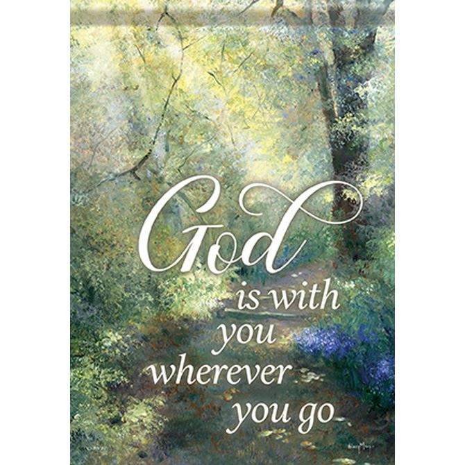 God is With You Garden Flag