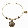 Gold Bangle with Stay Strong Charm