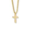 Gold Cross Medal on 18" Chain