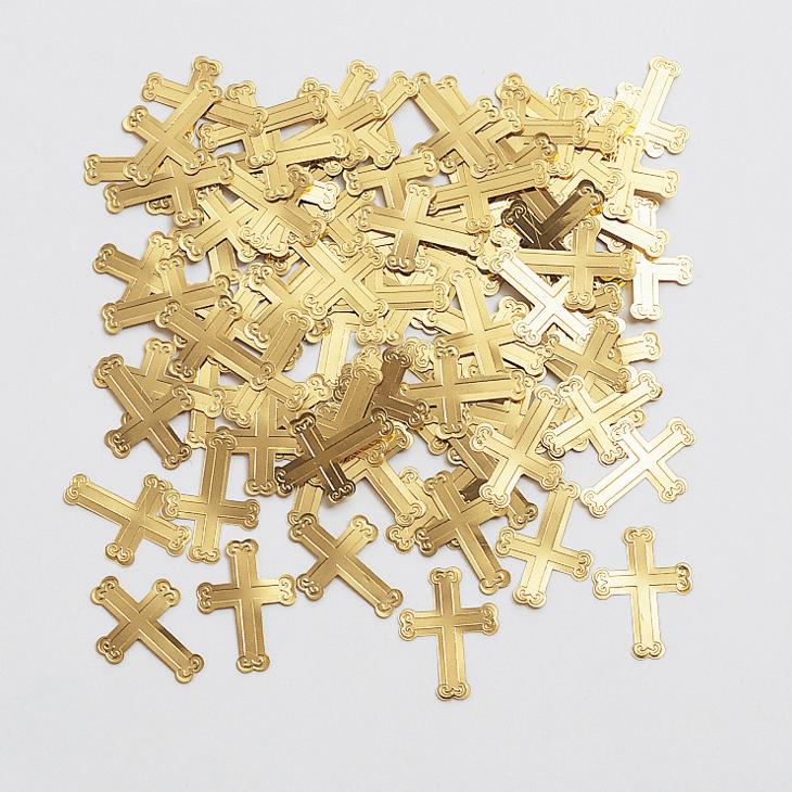 Gold Cross Confetti