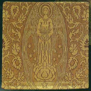 11-176 Gold Embroidered Pall with Angel from Poland