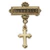 Godchild 14K Gold Filled Cross Bar Pin