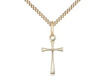 Gold Filled Maltese Cross Pendant on 18" Chain