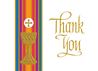 Gold Ink Embossed Thank You Card Box of 50