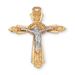 Gold Over Sterling Silver Crucifix on 18" Chain