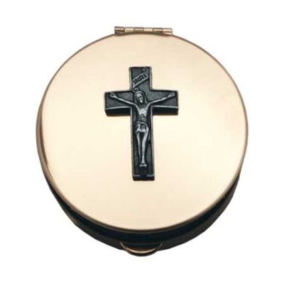 Gold Pyx with Pewter Crucifix, Small