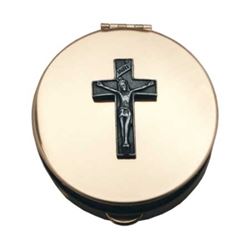 Gold Pyx with Pewter Crucifix, Small