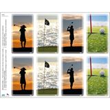 Golf Assortment (female) Print Your Own Prayer Cards - 12 Sheet 