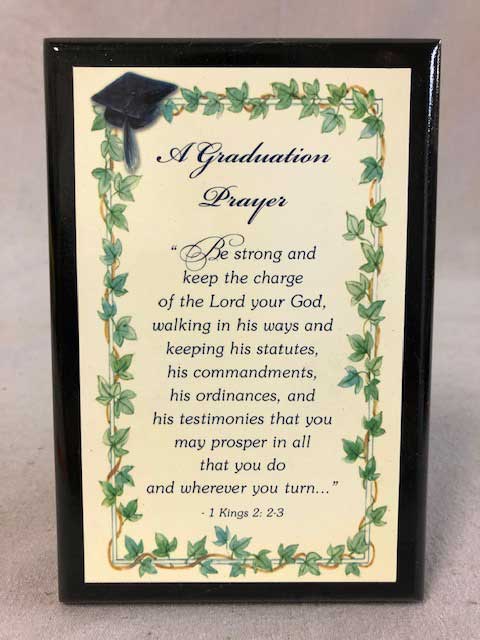 Graduation Prayer Wall Plaque 6.5 x 4.5 | CATHOLIC CLOSEOUT