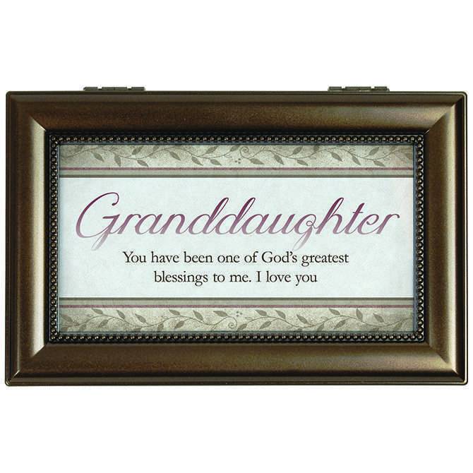 Granddaughter Blessing Music Box