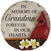 Grandma Cardinal Memorial Mini Garden Stone