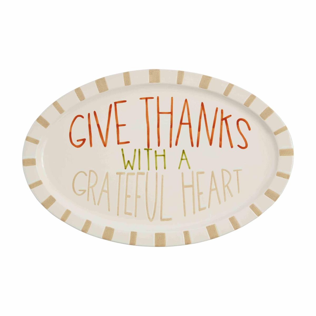 Give Thanks With A Grateful Heart Platter