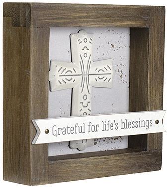 Grateful for Life's Blessings Box Sign