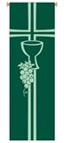 Green Chalice and Grapes Banner
