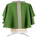 Green Chasuble from Italy with V Neck Banding at Collar - 124652