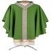 Green Chasuble from Italy with V Neck Banding at Collar