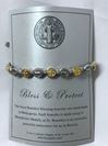 Grey Benedictine Bracelet with Mixed Medals