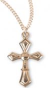 Gold Filled Gothic First Communion Cross on 18" Chain