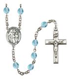 Guardian Angel with Children Patron Saint Rosary, Square Crucifix