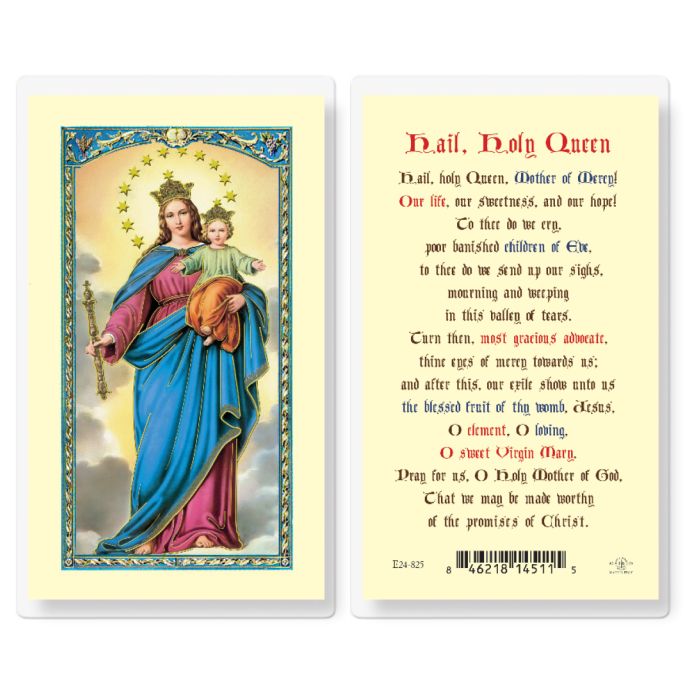 Hail Holy Queen Holy Card