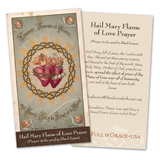 Hail Mary, Flame of Love Prayer Card