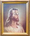Head of Christ 8 x 10 Walnut Framed Print