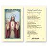 Healing Prayer Bedtime Laminated Prayer Card