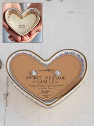 Heart Secret Message Candle So Loved