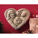 Heart of Christmas Holy Family Cast Stone Plaque - 126001
