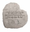 Heart of Gold Personalized Memorial Garden Stone *SPECIAL ORDER NO RETURN*
