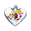 Heart of Joy Blown Glass Heart Ornament