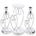 Hearts 3 Piece Candle Holder Set 