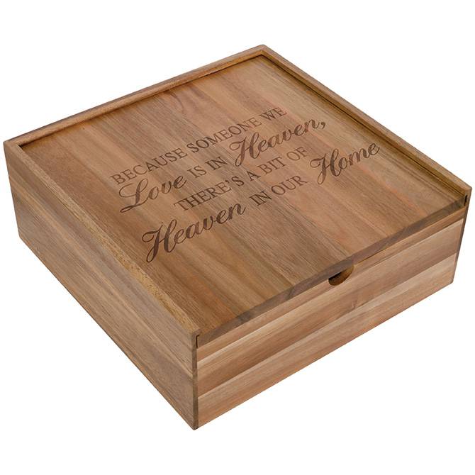 Heaven in Our Home Wooden Keepsake Box, 13"
