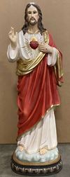 Heavens Majesty 48 inch Sacred Heart of Jesus Statue