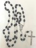 Hematite Bead Rosary from Italy