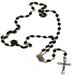 Hematite Bead Rosary from Italy Oval Bead