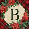 Holiday Home "B" with Cardinal Square Drink Coaster Set/4 *WHILE SUPPLIES LAST*