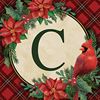 Holiday Home "C" with Cardinal Square Drink Coaster Set/4 *WHILE SUPPLIES LAST*