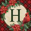 Holiday Home "H" with Cardinal Square Drink Coaster Set/4 *WHILE SUPPLIES LAST*