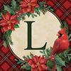 Holiday Home "L" with Cardinal Square Drink Coaster Set/4 *WHILE SUPPLIES LAST*
